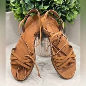 Madewell - The Boardwalk Woven Lace-Up Sandal